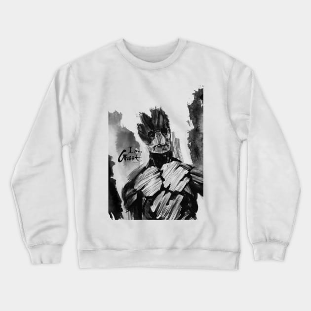 I am Groot Crewneck Sweatshirt by nijasumi